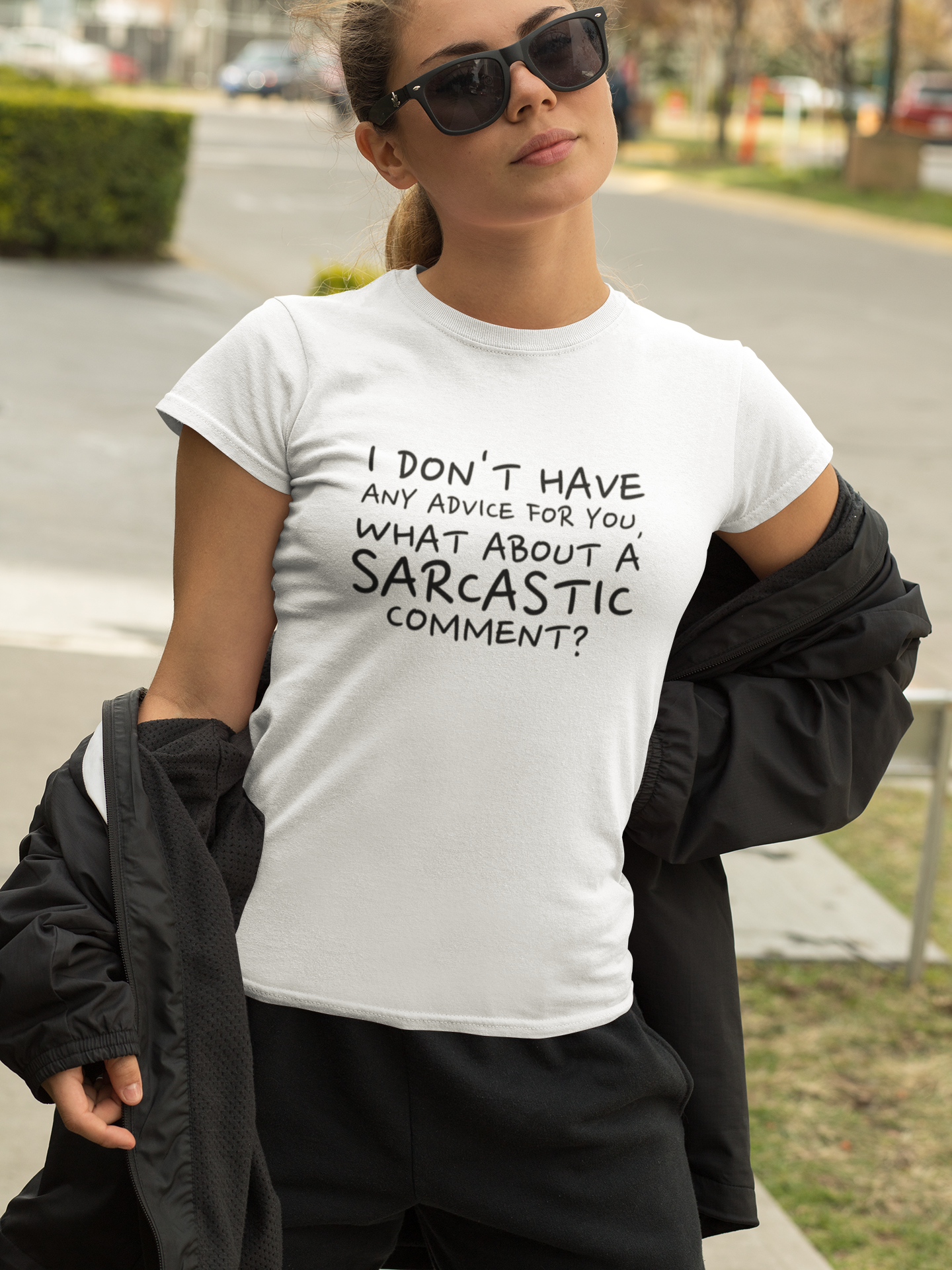 “I Don’t Have Any Advice for You” Sarcastic Quote Tee – Unisex Heavy Cotton