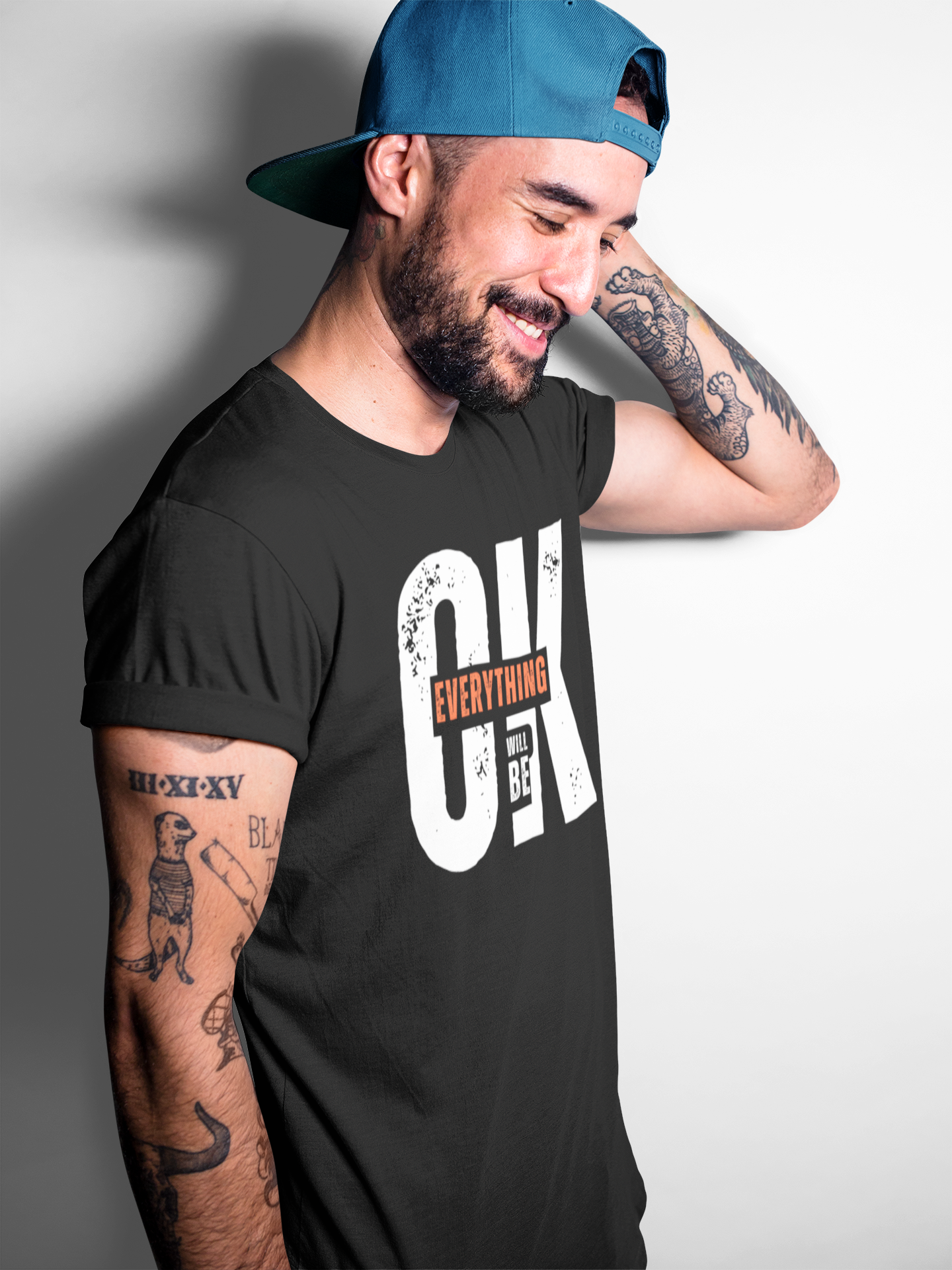 “Everything Will Be Okay” Comfort Quote Tee – Unisex Heavy Cotton