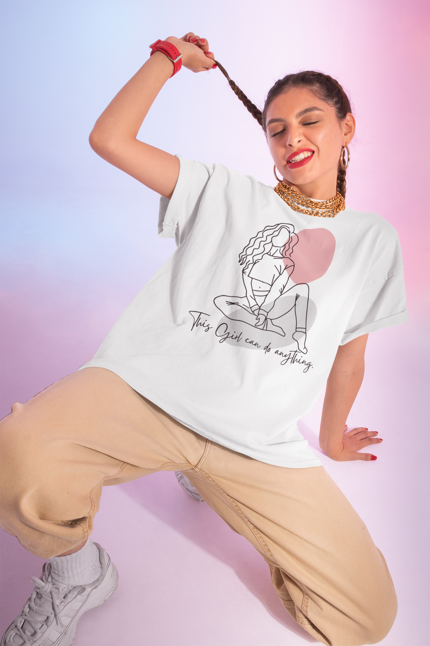 This Girl Can Do Anything | T-Shirt – Empowering Motivational Tee for Women & Girls