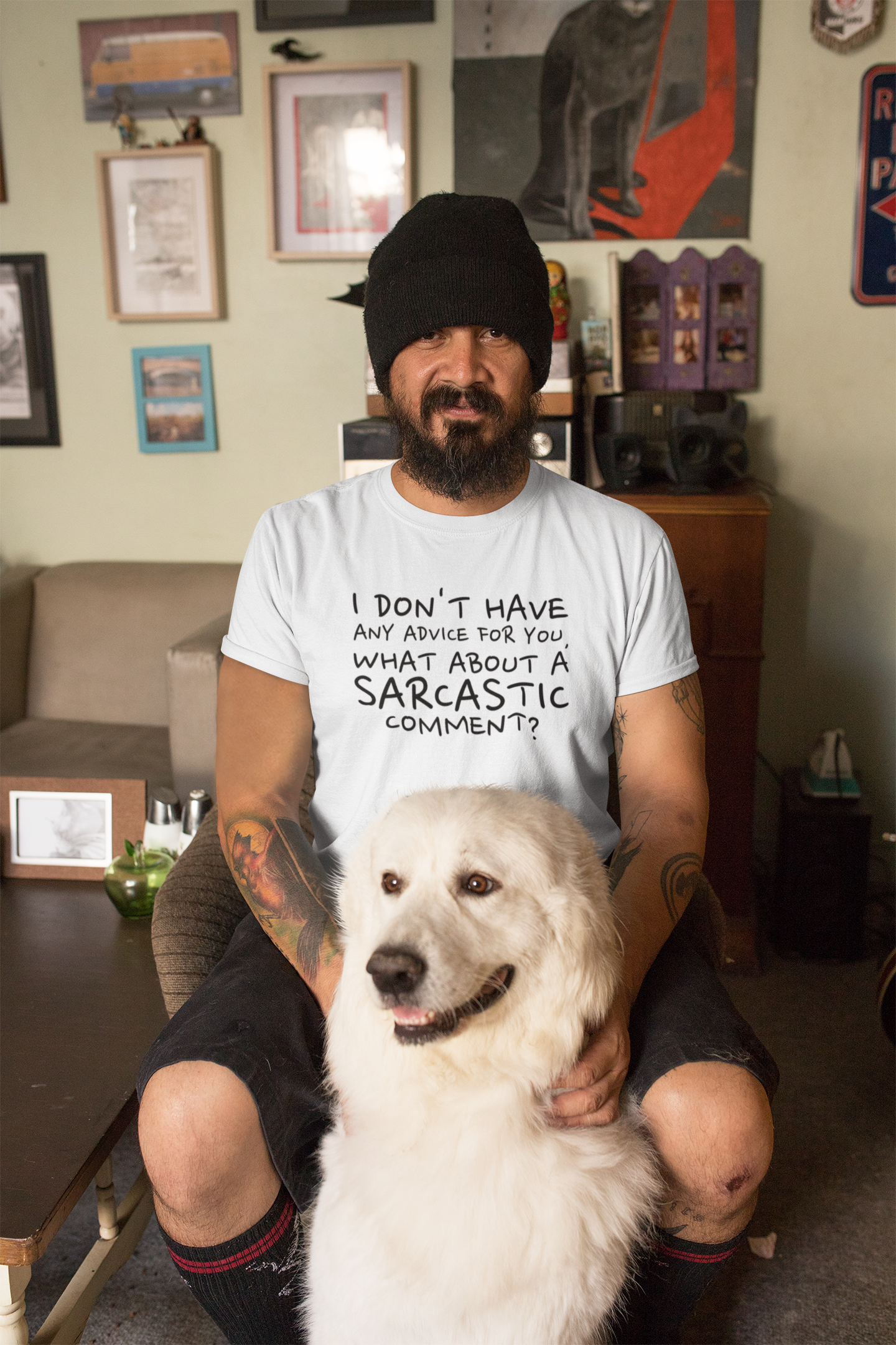 “I Don’t Have Any Advice for You” Sarcastic Quote Tee – Unisex Heavy Cotton