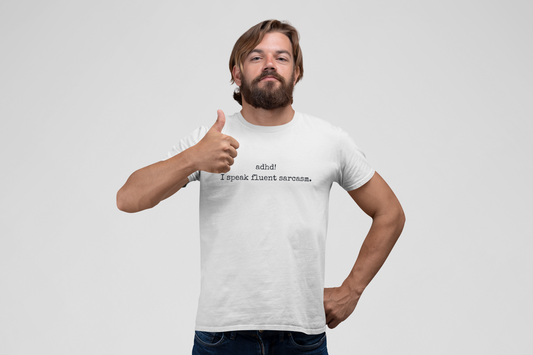 "I Speak Fluent Sarcasm" Premium Cotton Tee - Quoteeez