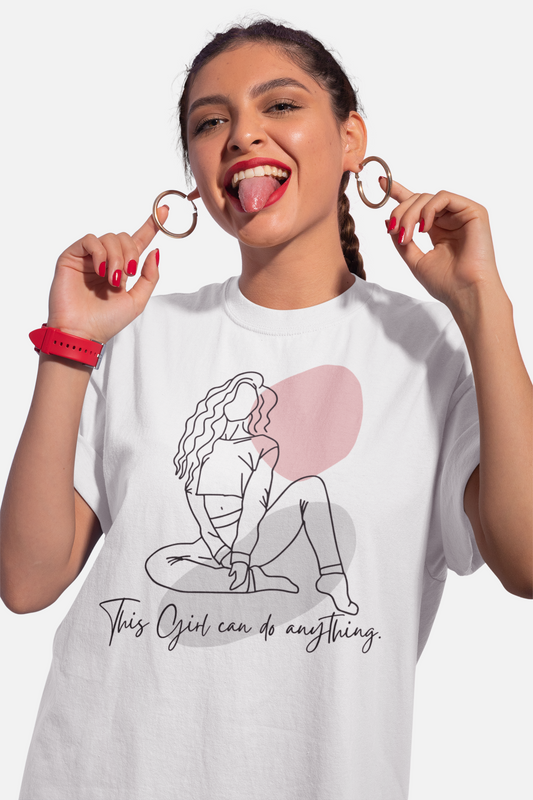 This Girl Can Do Anything | T-Shirt – Empowering Motivational Tee for Women & Girls