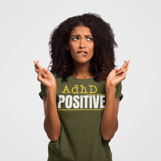 ADHD Positive” Minimalist T-Shirt – Clean, Bold Statement Tee for Neurodivergent Pride